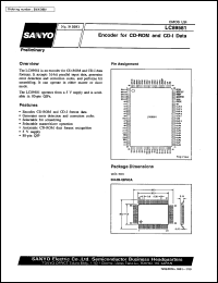 datasheet for LC89581 by SANYO Electric Co., Ltd.