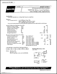 datasheet for 2SC4401 by SANYO Electric Co., Ltd.