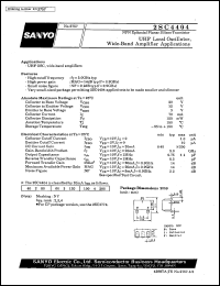 datasheet for 2SC4404 by SANYO Electric Co., Ltd.