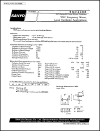 datasheet for 2SC4406 by SANYO Electric Co., Ltd.