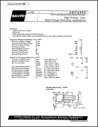 datasheet for 2SC4493 by SANYO Electric Co., Ltd.