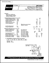 datasheet for 2SC4504 by SANYO Electric Co., Ltd.