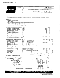 datasheet for 2SC4671 by SANYO Electric Co., Ltd.