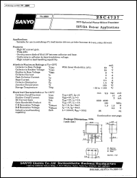 datasheet for 2SC4737 by SANYO Electric Co., Ltd.