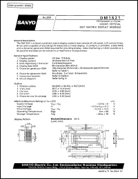 datasheet for DM1621 by SANYO Electric Co., Ltd.