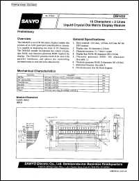 datasheet for DM1622 by SANYO Electric Co., Ltd.