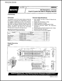 datasheet for DM2023 by SANYO Electric Co., Ltd.