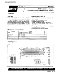 datasheet for DM2423 by SANYO Electric Co., Ltd.