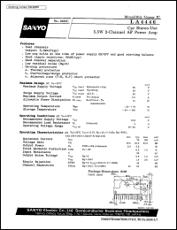 datasheet for LA4446 by SANYO Electric Co., Ltd.