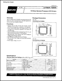 datasheet for LC75850E by SANYO Electric Co., Ltd.
