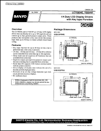 datasheet for LC75854E by SANYO Electric Co., Ltd.