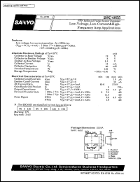 datasheet for 2SC4855 by SANYO Electric Co., Ltd.