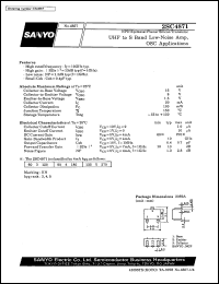 datasheet for 2SC4871 by SANYO Electric Co., Ltd.