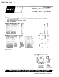 datasheet for 2SC4919 by SANYO Electric Co., Ltd.