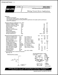 datasheet for 2SC4921 by SANYO Electric Co., Ltd.