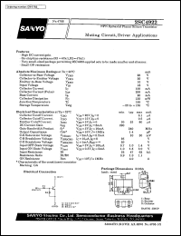 datasheet for 2SC4922 by SANYO Electric Co., Ltd.