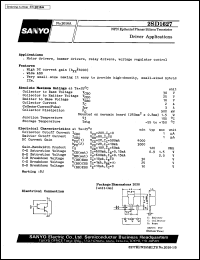 datasheet for 2SD1627 by SANYO Electric Co., Ltd.