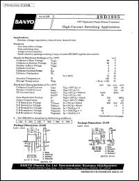 datasheet for 2SD1805 by SANYO Electric Co., Ltd.