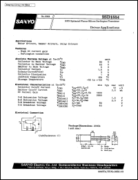 datasheet for 2SD1854 by SANYO Electric Co., Ltd.