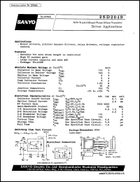 datasheet for 2SD2049 by SANYO Electric Co., Ltd.