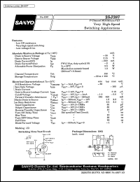 datasheet for 2SJ287 by SANYO Electric Co., Ltd.