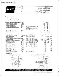 datasheet for 2SJ316 by SANYO Electric Co., Ltd.