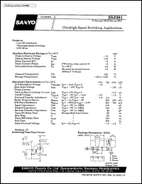 datasheet for 2SJ381 by SANYO Electric Co., Ltd.