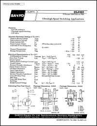 datasheet for 2SJ383 by SANYO Electric Co., Ltd.