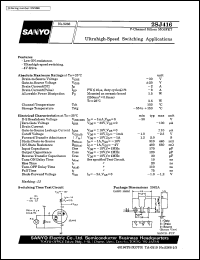 datasheet for 2SJ416 by SANYO Electric Co., Ltd.