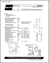 datasheet for 2SJ419 by SANYO Electric Co., Ltd.