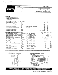 datasheet for 2SK1416 by SANYO Electric Co., Ltd.