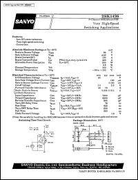 datasheet for 2SK1426 by SANYO Electric Co., Ltd.