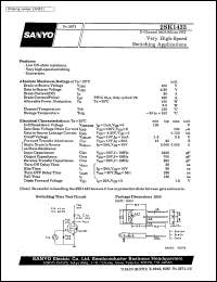 datasheet for 2SK1433 by SANYO Electric Co., Ltd.