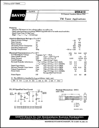 datasheet for 2SK212 by SANYO Electric Co., Ltd.