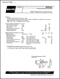 datasheet for 2SK223 by SANYO Electric Co., Ltd.