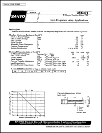 datasheet for 2SK304 by SANYO Electric Co., Ltd.