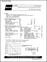 datasheet for 2SK315 by SANYO Electric Co., Ltd.