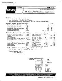 datasheet for 2SK543 by SANYO Electric Co., Ltd.