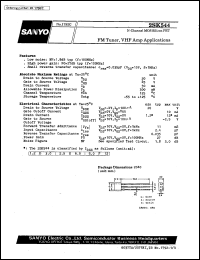 datasheet for 2SK544 by SANYO Electric Co., Ltd.