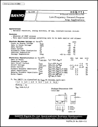 datasheet for 2SK771 by SANYO Electric Co., Ltd.