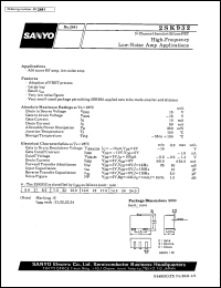 datasheet for 2SK932 by SANYO Electric Co., Ltd.