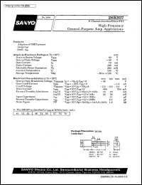 datasheet for 2SK937 by SANYO Electric Co., Ltd.