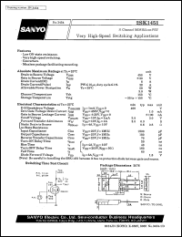 datasheet for 2SK1451 by SANYO Electric Co., Ltd.