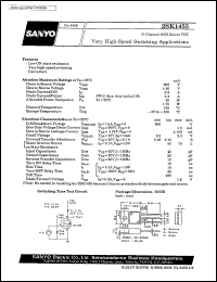 datasheet for 2SK1455 by SANYO Electric Co., Ltd.