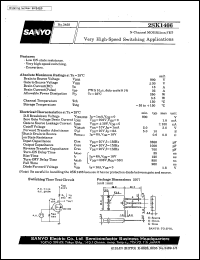 datasheet for 2SK1466 by SANYO Electric Co., Ltd.