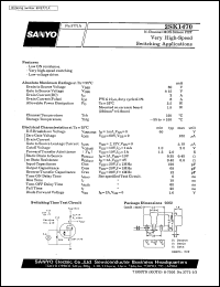 datasheet for 2SK1470 by SANYO Electric Co., Ltd.