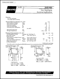 datasheet for 2SK1690 by SANYO Electric Co., Ltd.