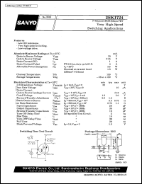 datasheet for 2SK1724 by SANYO Electric Co., Ltd.