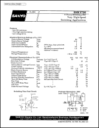 datasheet for 2SK1726 by SANYO Electric Co., Ltd.