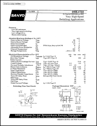 datasheet for 2SK1733 by SANYO Electric Co., Ltd.
